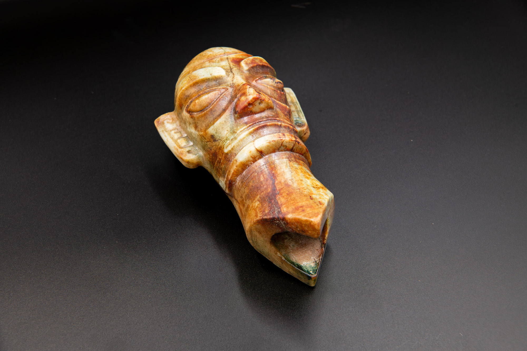 EA-57 Sanxingdui Jade Head Figurine